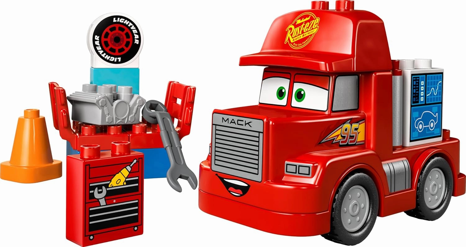 LEGO Duplo Disney and Pixars Cars Mack at The Race Set Building Kit for Ages 2 