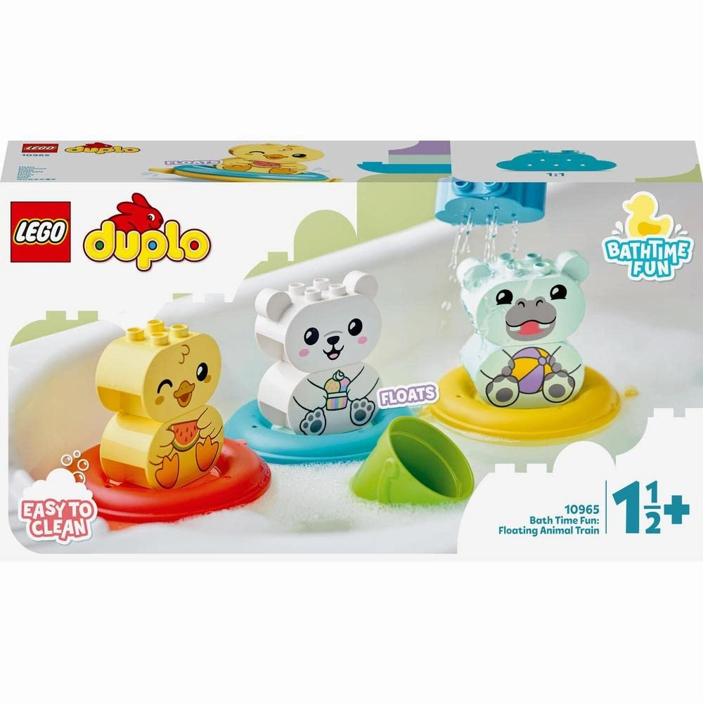 LEGO Duplo My First Bath Time Fun - Floating Animal Train Building Kit For Ages 2 