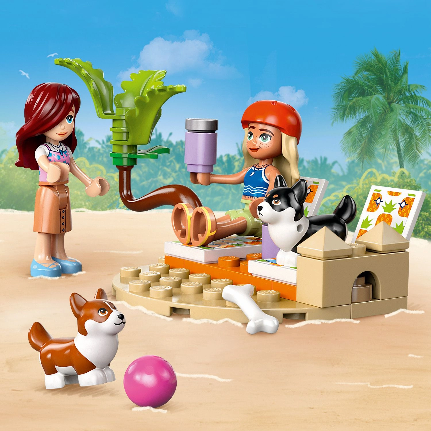 Lego Friends 42641 Surfing Dogs & Scooter Adventure Playset for Age 6 