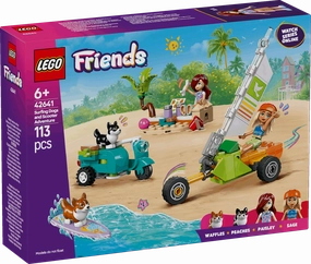 Lego Friends 42641 Surfing Dogs & Scooter Adventure Playset for Age 6 