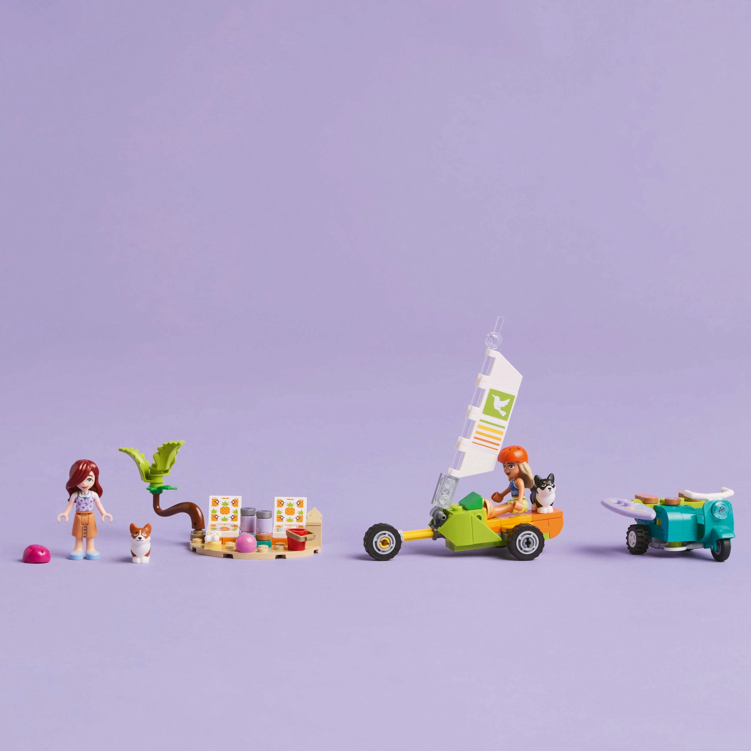 Lego Friends 42641 Surfing Dogs & Scooter Adventure Playset for Age 6 