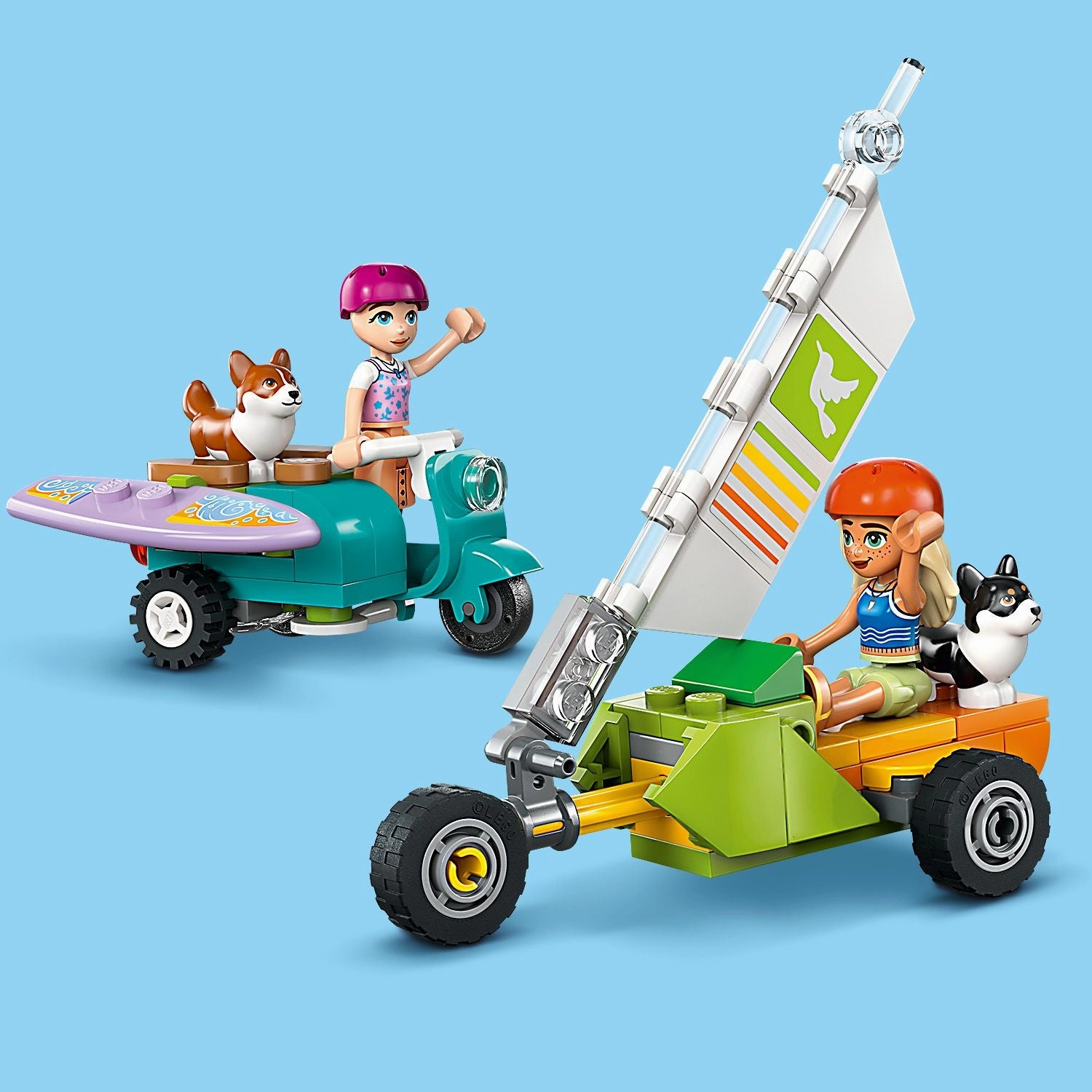 Lego Friends 42641 Surfing Dogs & Scooter Adventure Playset for Age 6 
