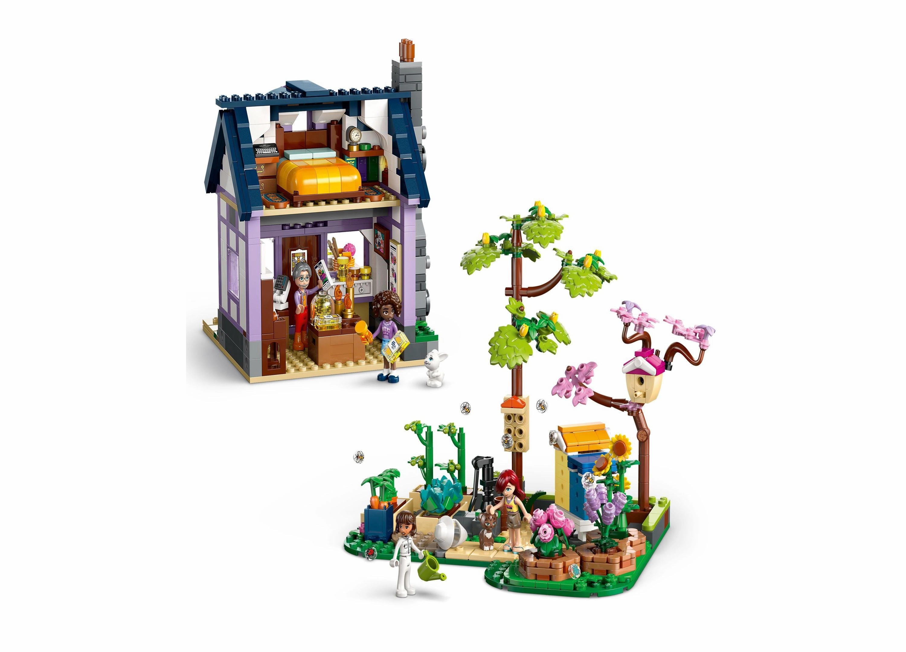 LEGO Friends Beekeeper's House & Flower Garden Kit 42669, 1161 Pieces