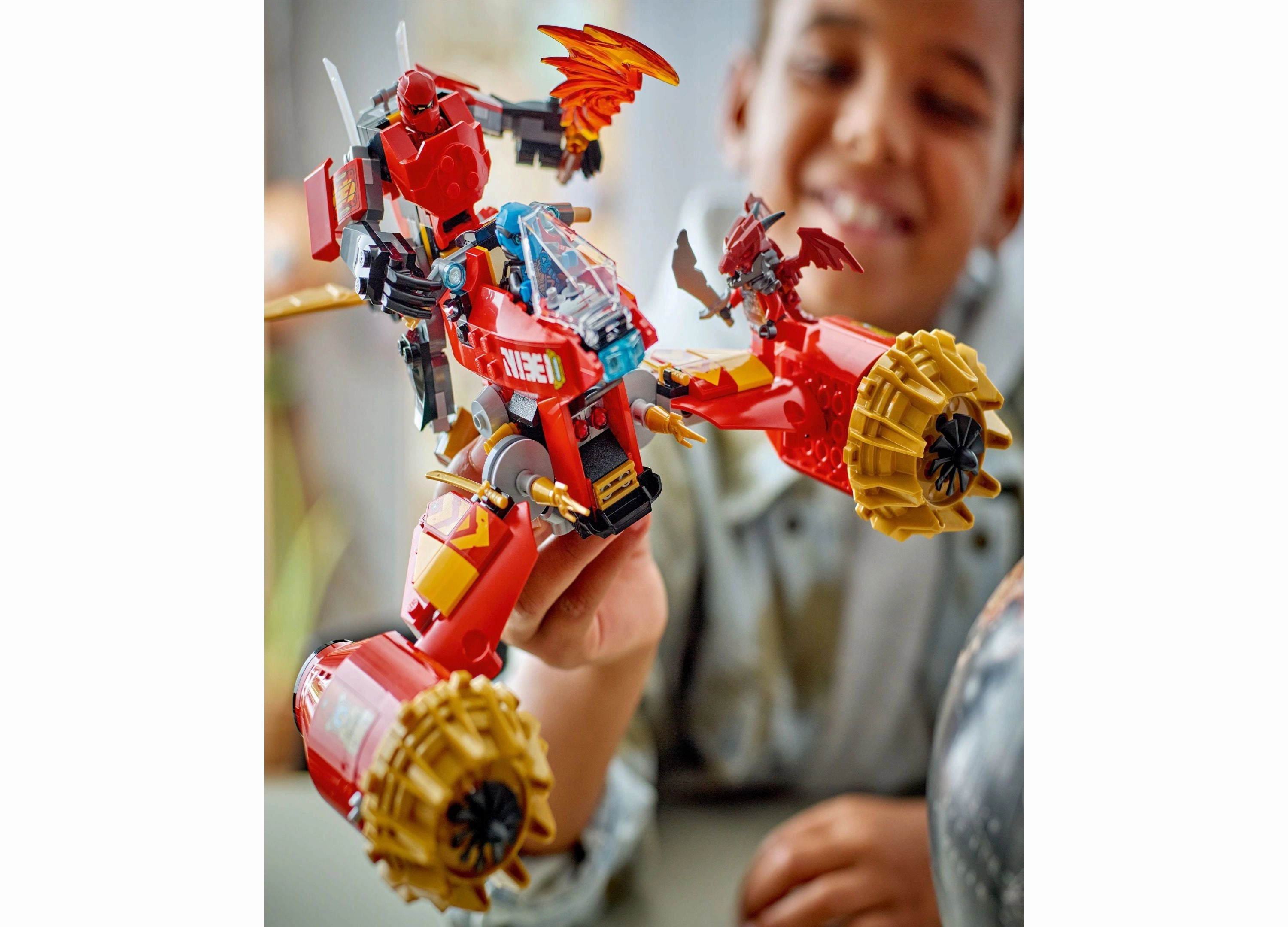 LEGO NINJAGO 333-Piece Kai's Mech Storm Rider Action Figure Building Toy