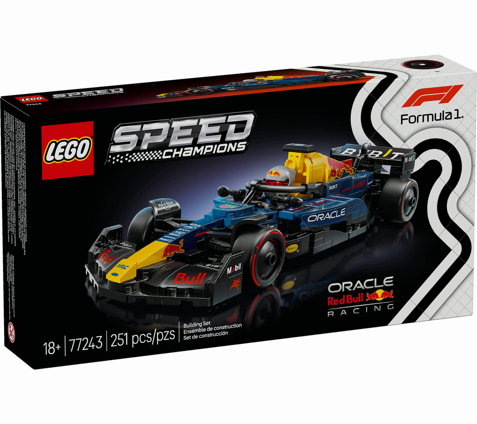 LEGO Speed Champions Oracle Red Bull Racing RB20 F1 Race Car Model Kit - 251 Pieces