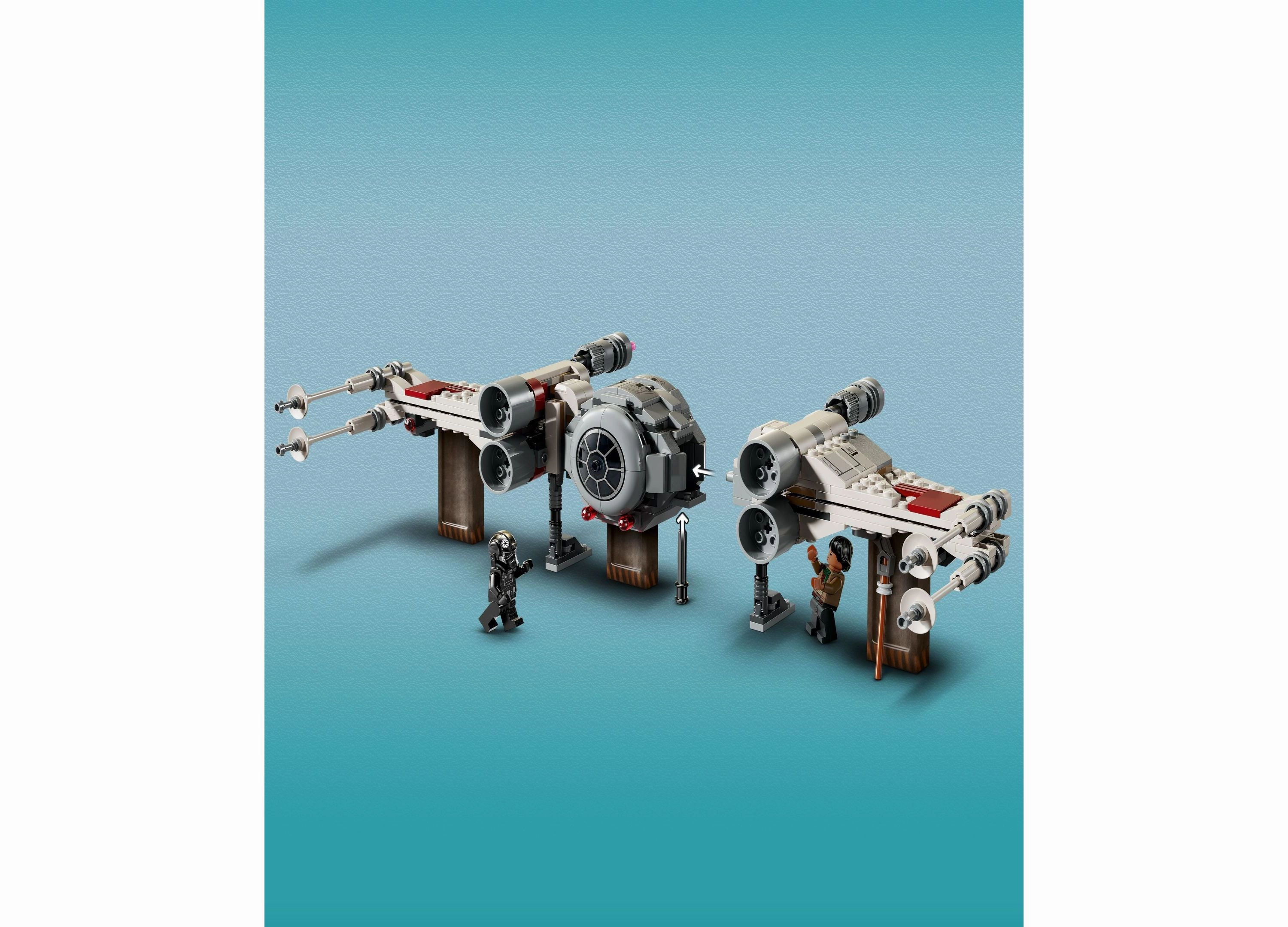 LEGO Star Wars 1063-Piece TIE Fighter X-Wing Builder Set for Kids 75393