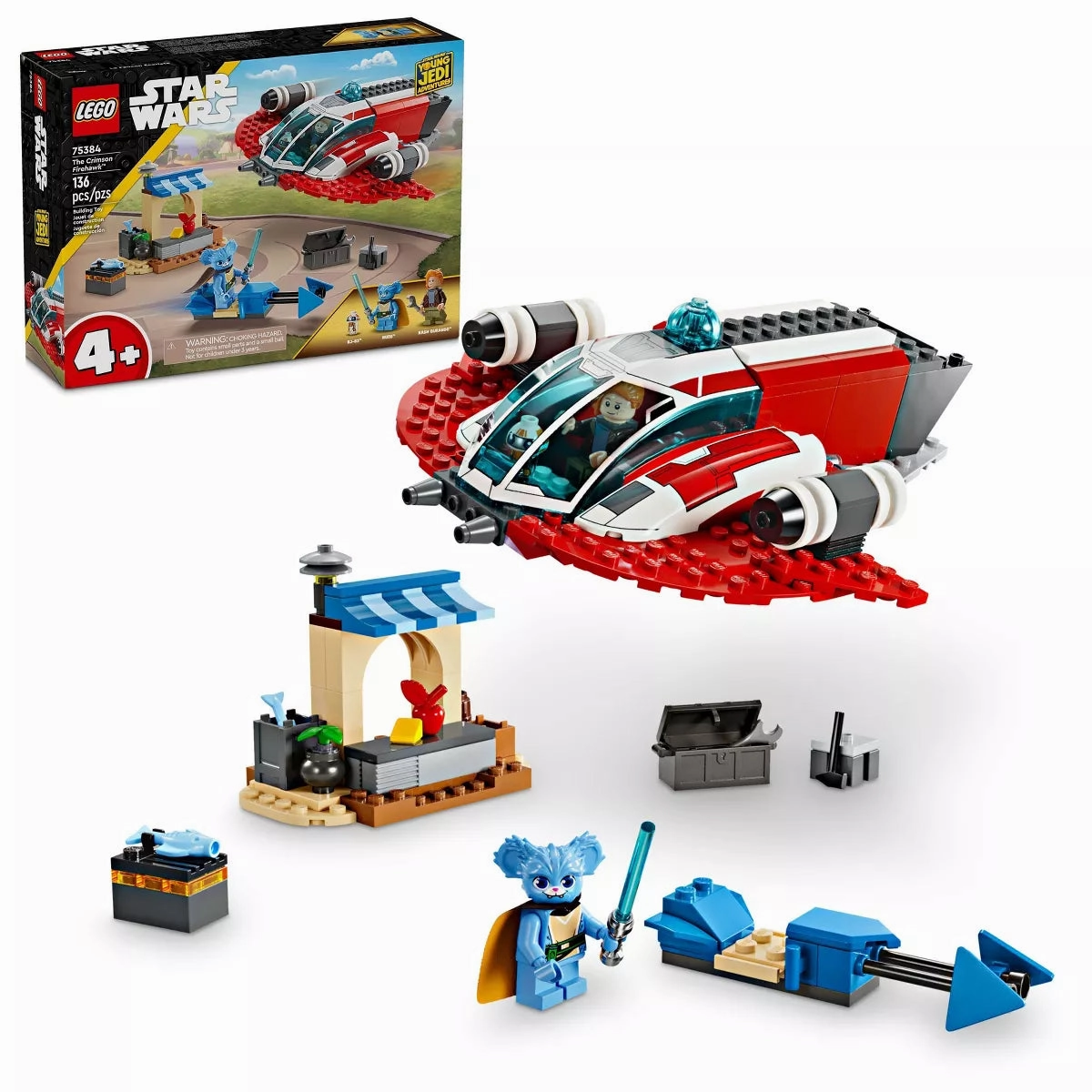 LEGO Star Wars The Crimson Firehawk Set 136 Piece - 75384