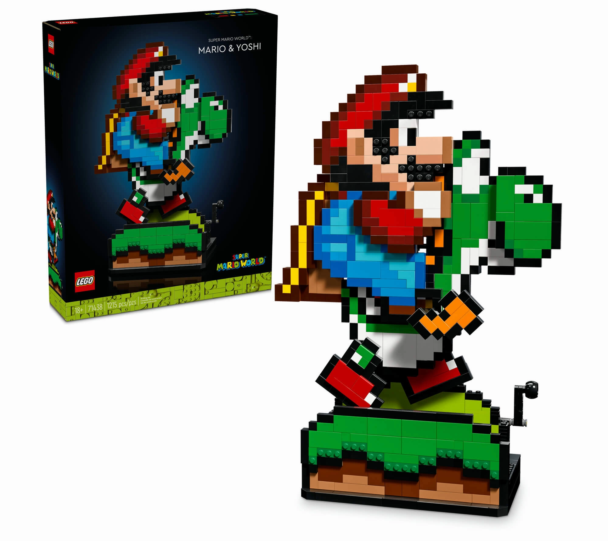 LEGO Super Mario World: Mario & Yoshi 71438 Display Model