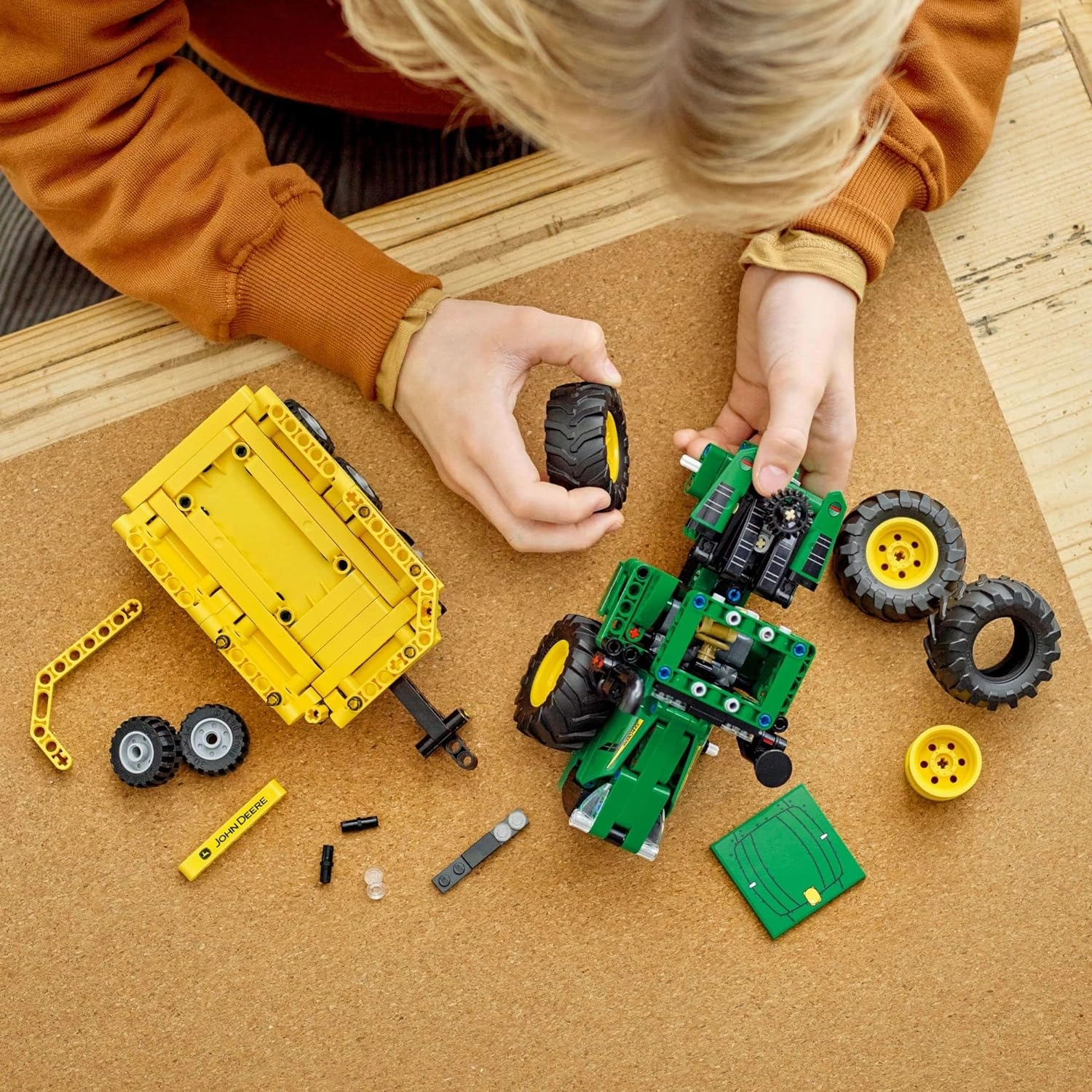 LEGO Technic John Deere 9620R 4WD Tractor Set Building Kit for Ages 8 