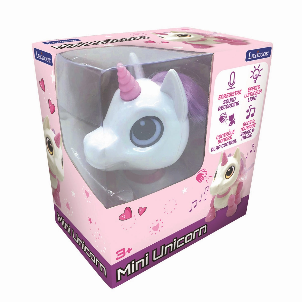 Lexibook Power Unicorn Mini Interactive Robot - Magical Sound & Light Effects