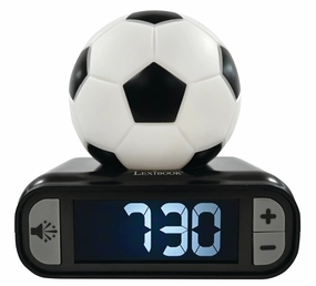 Lexibook Soccer Digital Alarm Clock with Nightlight - Sleep-Friendly Screen