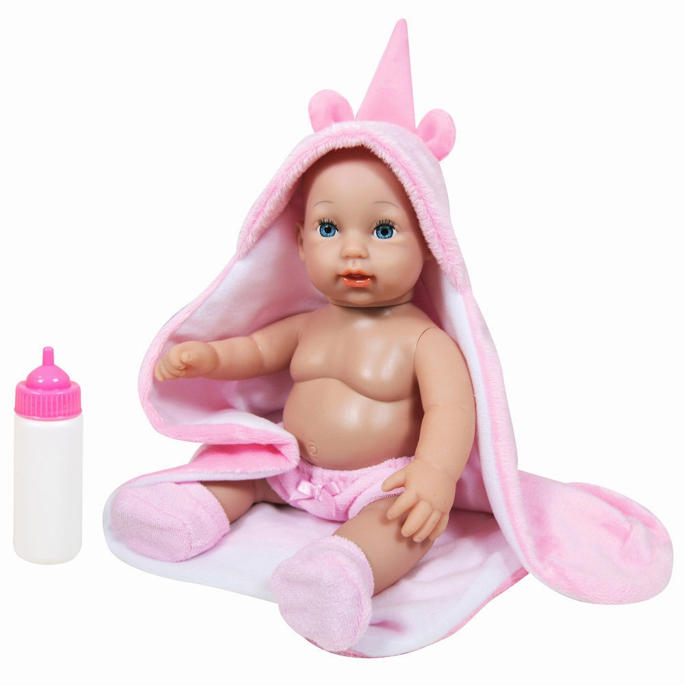 Lissi 12-inch Baby Doll Gia with Pink Unicorn Hood - Ideal for Kids Ages 2 