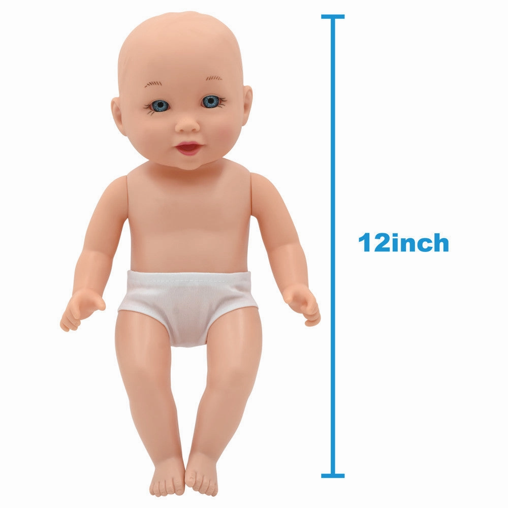 Little Darlings 12-inch Wash N' Play Baby Set with Unicorn Cover-Up