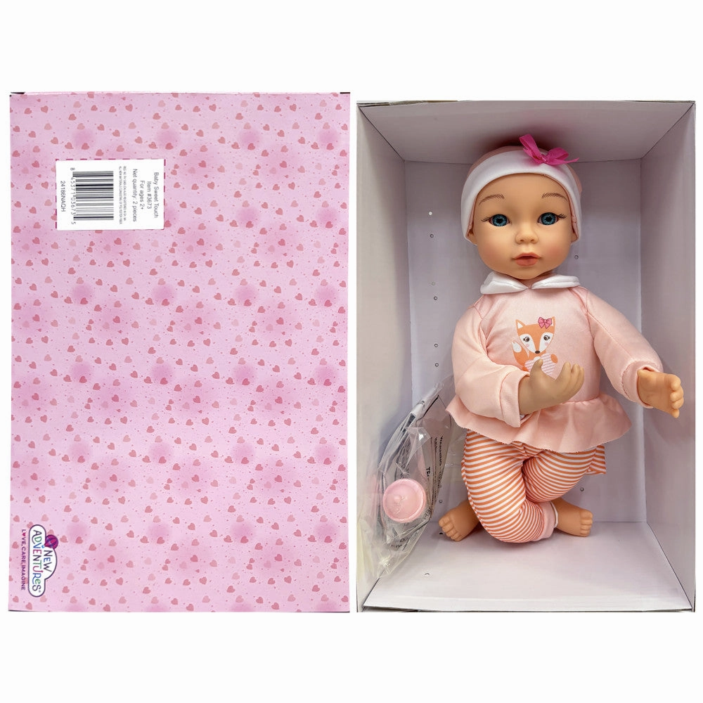Little Darlings 14 Inch - Sweet Touch Baby Doll with Fox-Pink-White Outfit