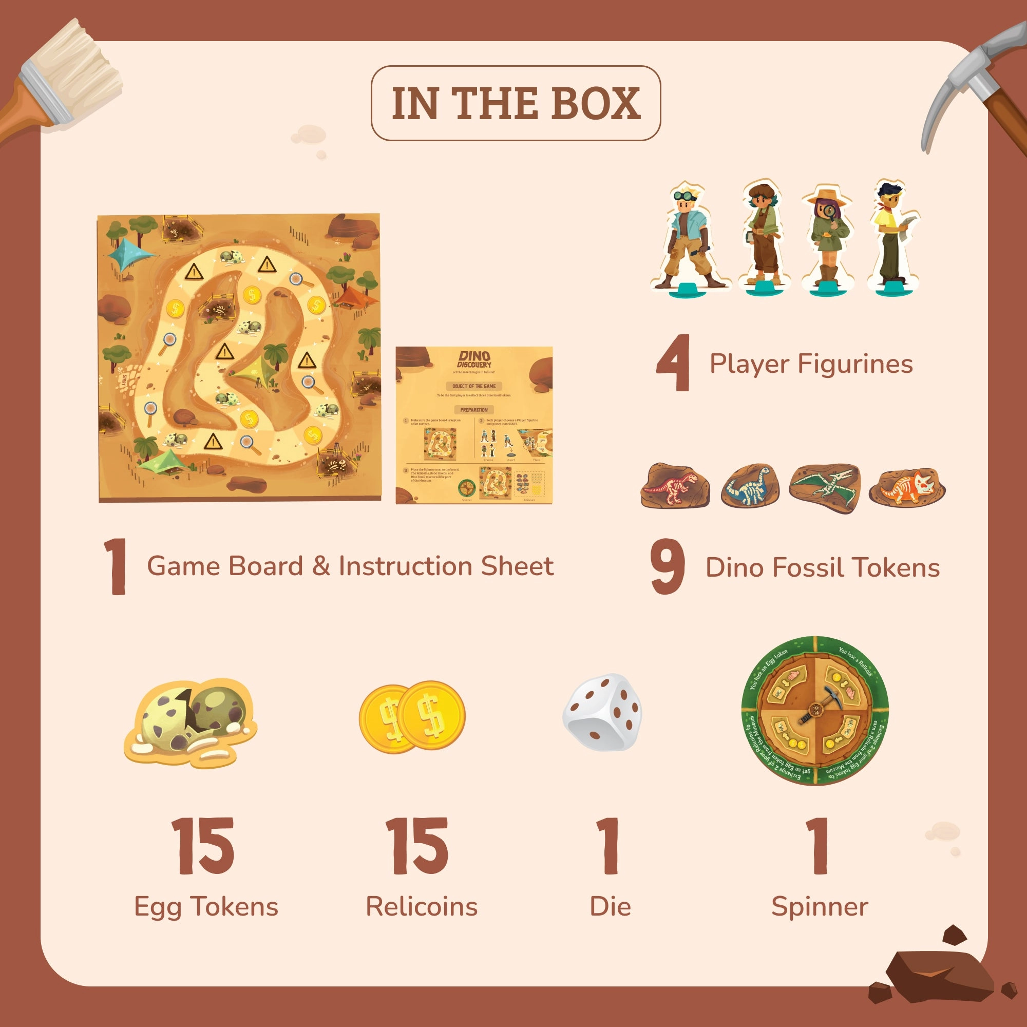 Love Dabble Dino Discovery 2-4 Player Board Game For Ages 6 Years and Up