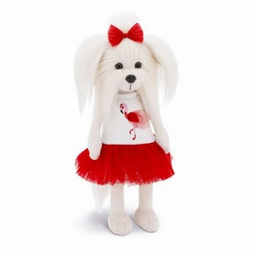 Lucky Doggy 44cm Plush Mimi: Love & Flamingo