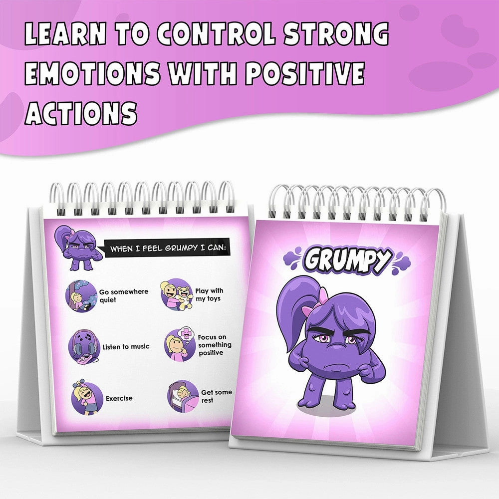 Lupash Games: Emotions Flipbook - Monsters, Ages 3 