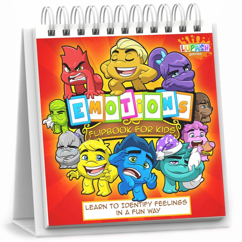 Lupash Games: Emotions Flipbook - Monsters, Ages 3 