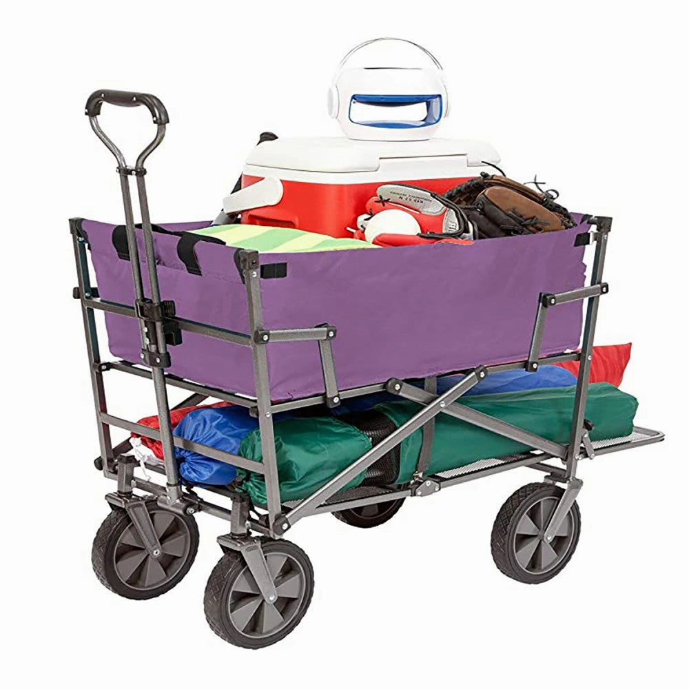 Mac Sports Double Decker Utility Wagon  Purple, Collapsible, 150 Lb Capacity