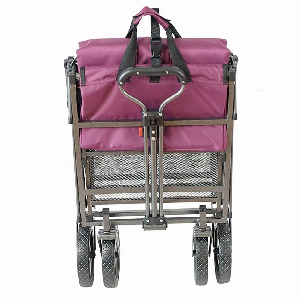 Mac Sports Double Decker Utility Wagon  Purple, Collapsible, 150 Lb Capacity