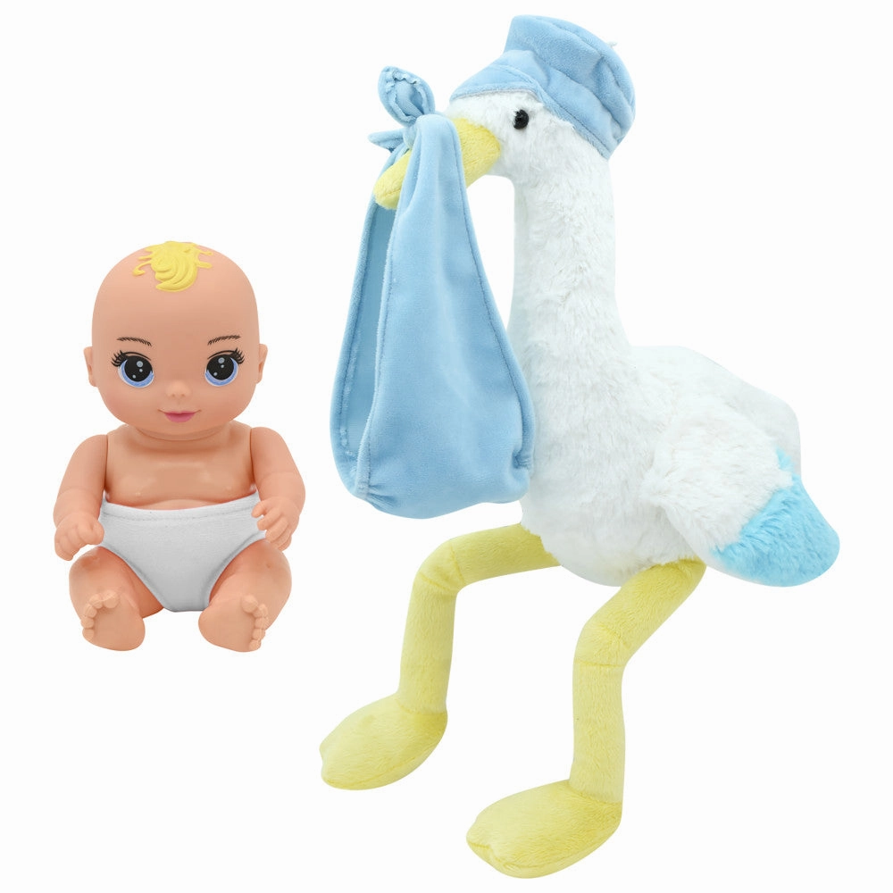 Magic Nursery 8" Special Delivery Set - Blue - Posable Baby Doll, Age 2 