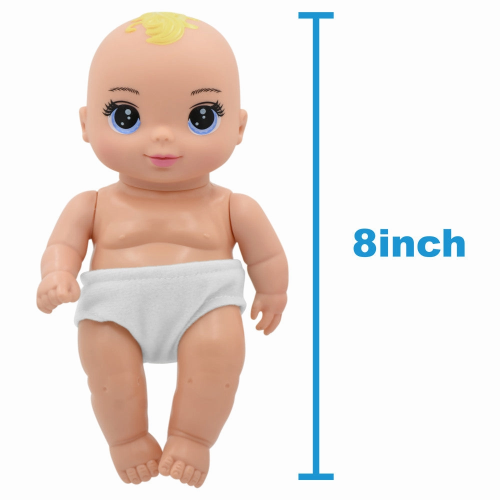 Magic Nursery 8" Special Delivery Set - Blue - Posable Baby Doll, Age 2 