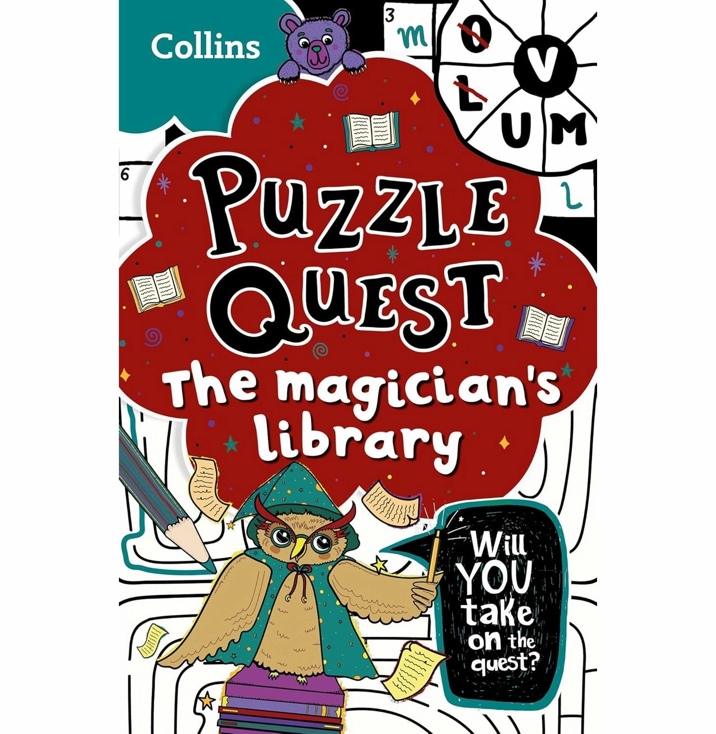 Magician's Library: Solve More Than 100 Puzzles in This Adventure Story for Kids Aged 7  Collins Kids and Hunt Kia Marie
