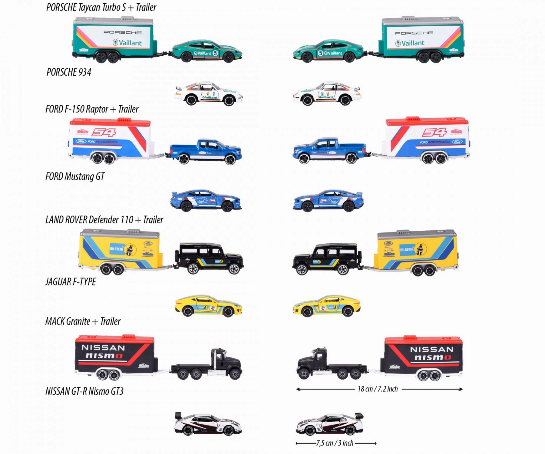 Majorette Race Trailer Series - Design & Style May Vary, Only 1 Model Included