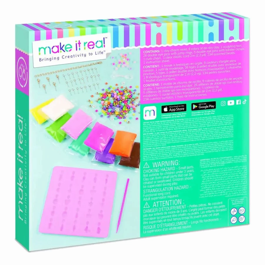 Make It Real Clay Charm Diy Jewelry Kit
