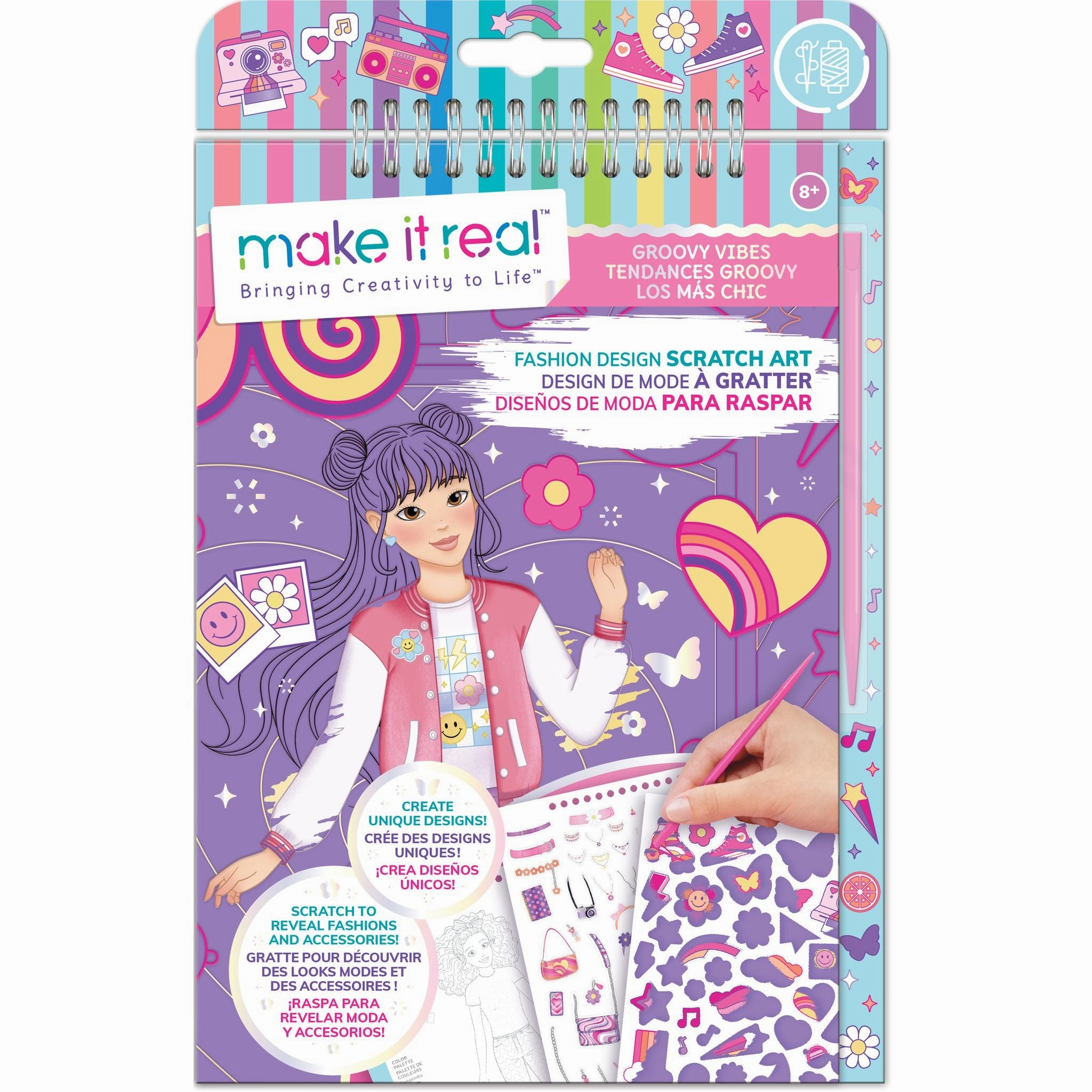 Make It Real Fashion Sketchbook Groovy Vibes