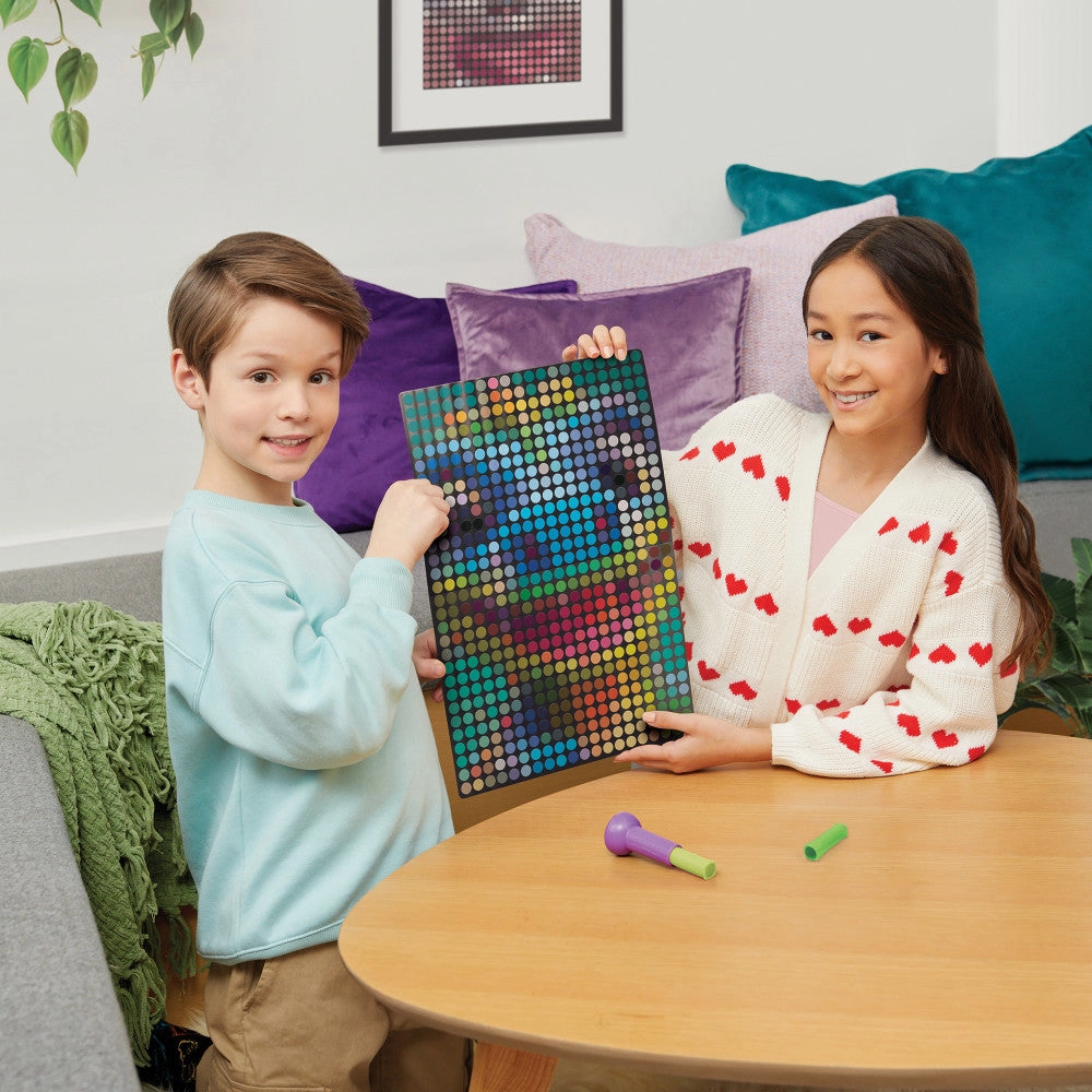 Make It Real Stamp To Reveal Art Kit - Cool Cat & Smily Dino