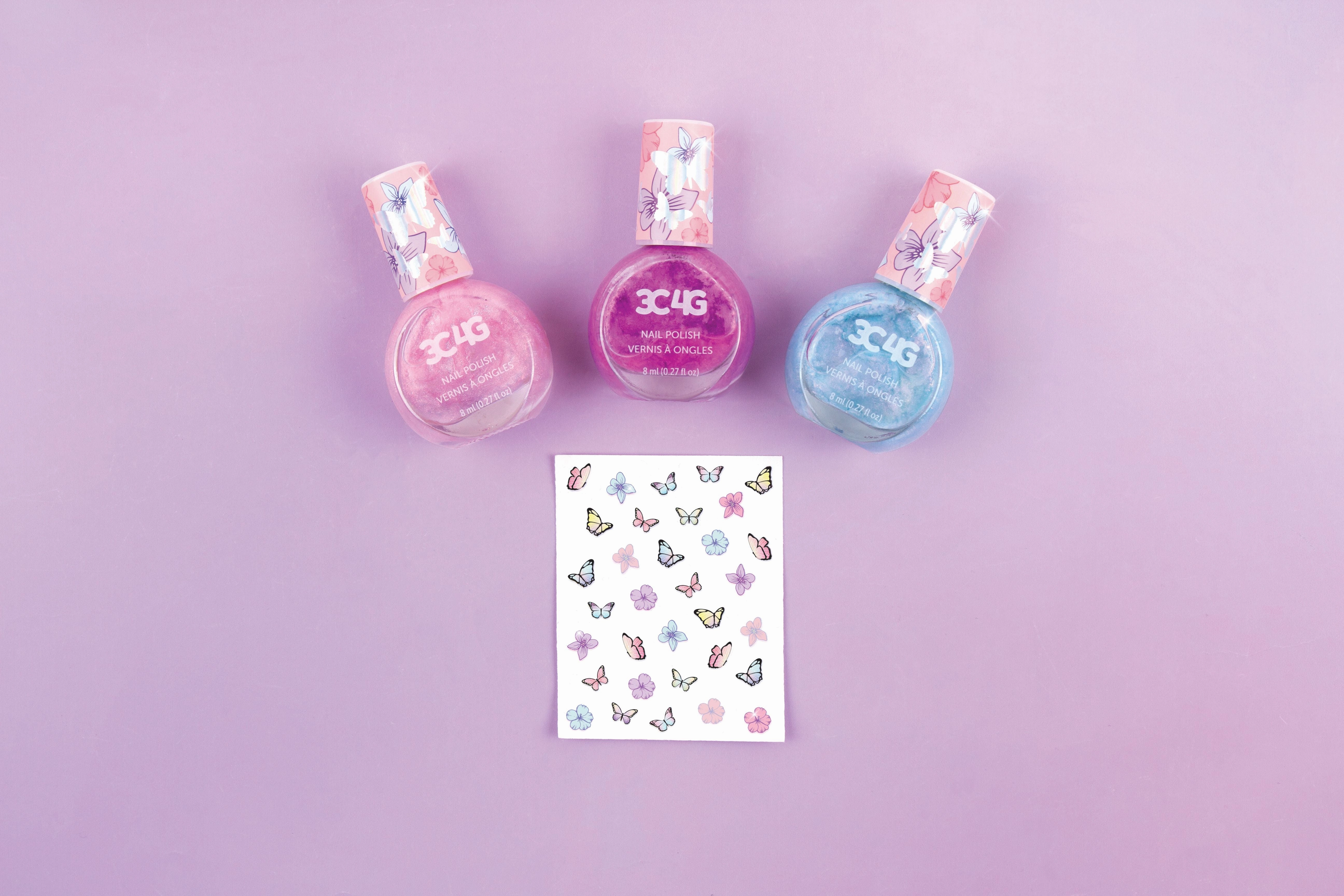 Make It Real Three Cheers For Girls Butterfly Nail Polish Trio Pack