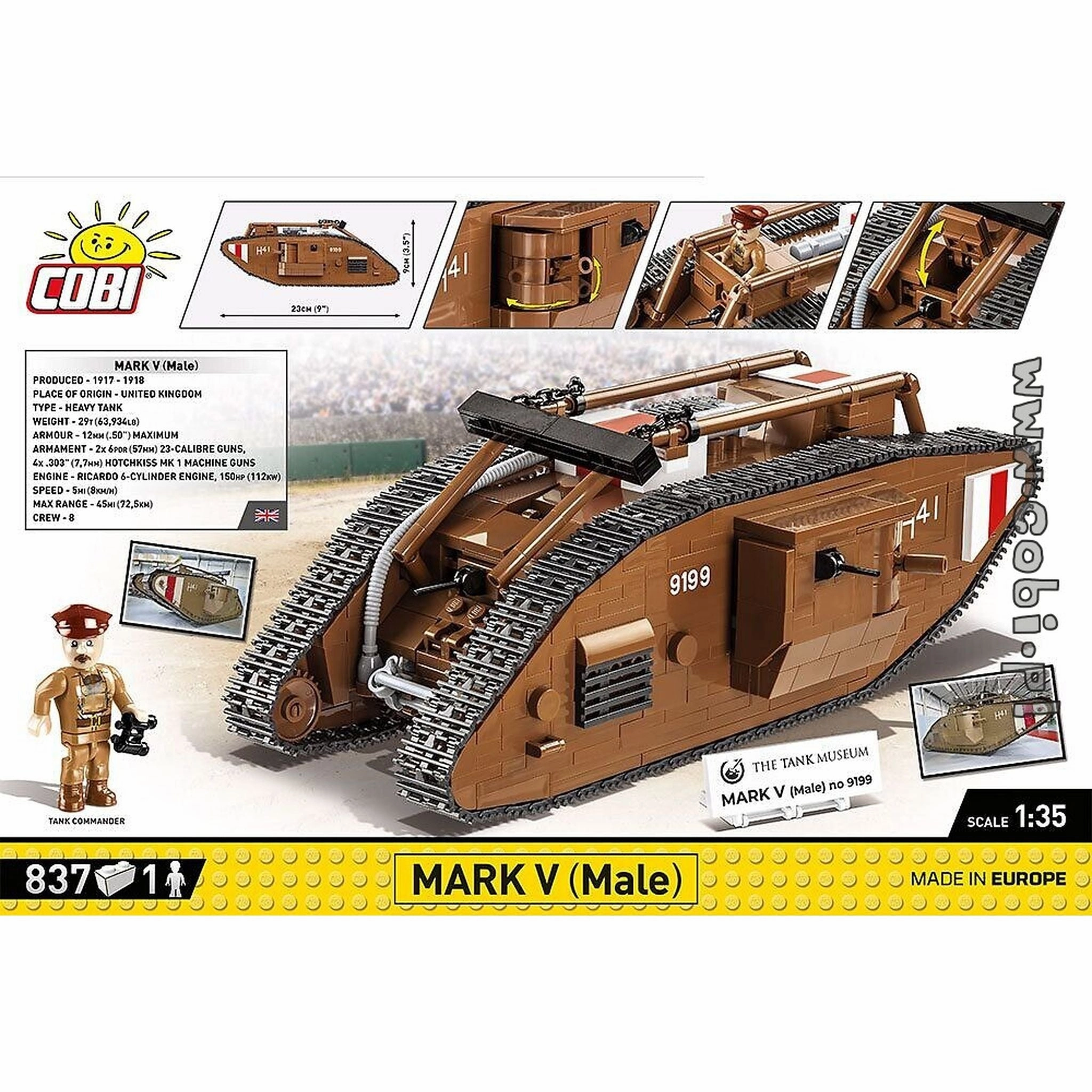 Mark V (Male) 837 Pcs