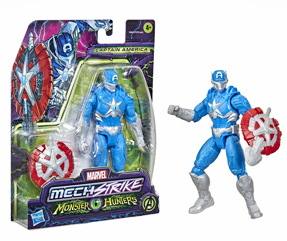 Marvel Mech Strike Monster Hunters 6Inch(15cm) Figure Captain America