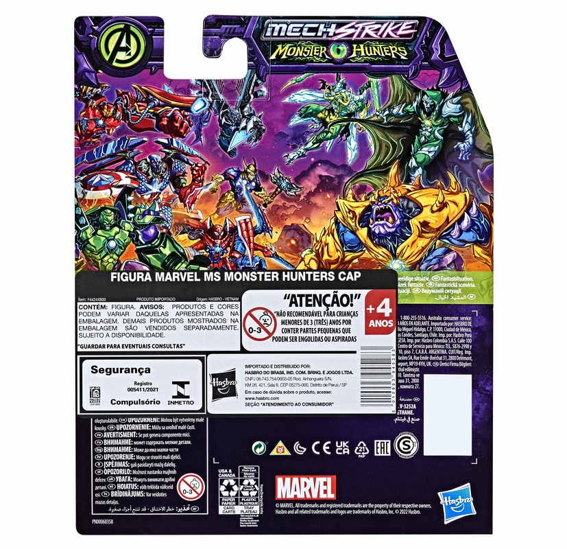 Marvel Mech Strike Monster Hunters 6Inch(15cm) Figure Captain America
