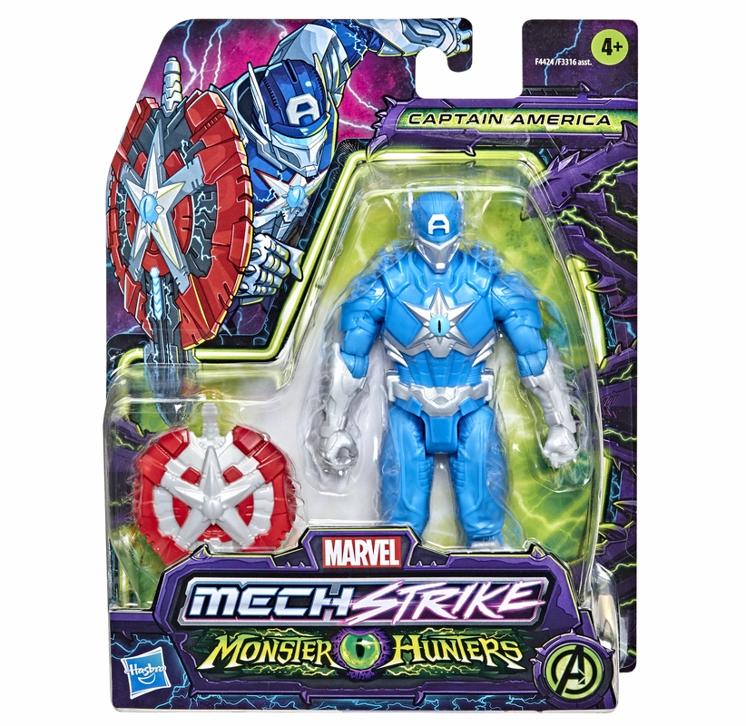 Marvel Mech Strike Monster Hunters 6Inch(15cm) Figure Captain America