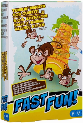 Mattel Games Fast Fun Tumblin' Monkeys Adventure Board Game for Ages 5 