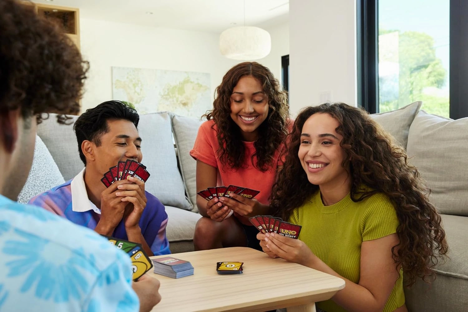 Mattel Games UNO Show em No Mercy Card Game for Kids, Adults & Family Parties and Travel with Extra Cards, Special Rules and Tougher Penalties