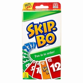 Mattel Games Uno Skip Bo Family & Friends Card Game for Ages 7 