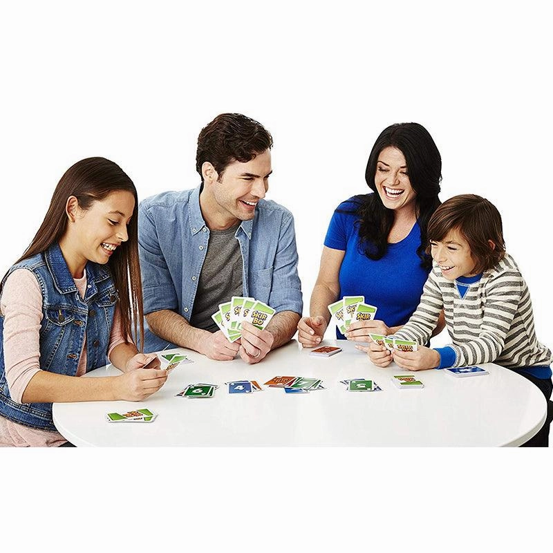 Mattel Games Uno Skip Bo Family & Friends Card Game for Ages 7 