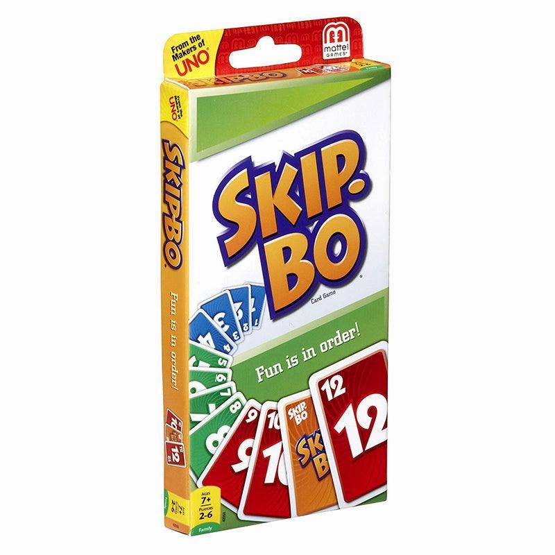 Mattel Games Uno Skip Bo Family & Friends Card Game for Ages 7 