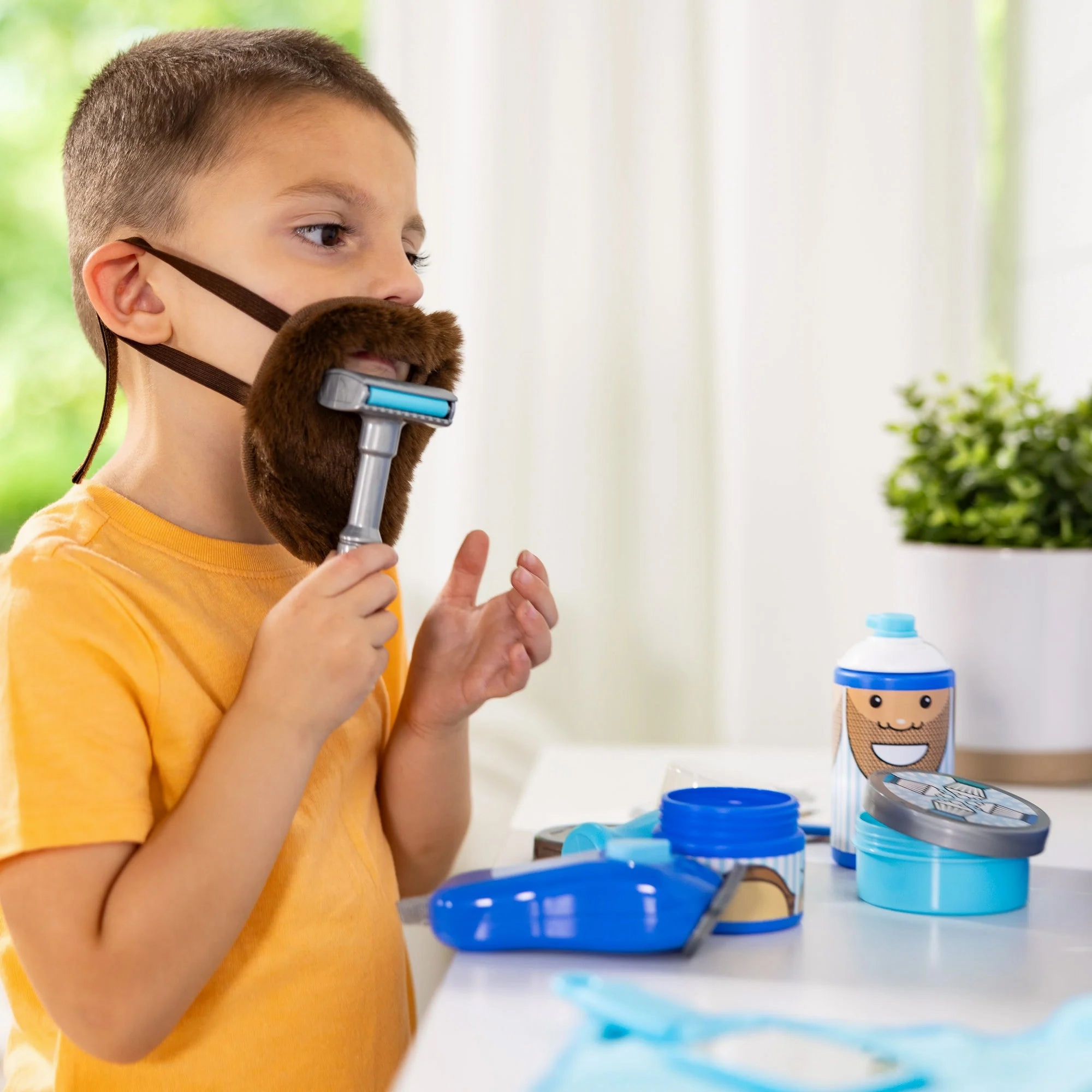 Melissa & Doug Barber Shop Play Set - Complete Hair and Beard Care Kit