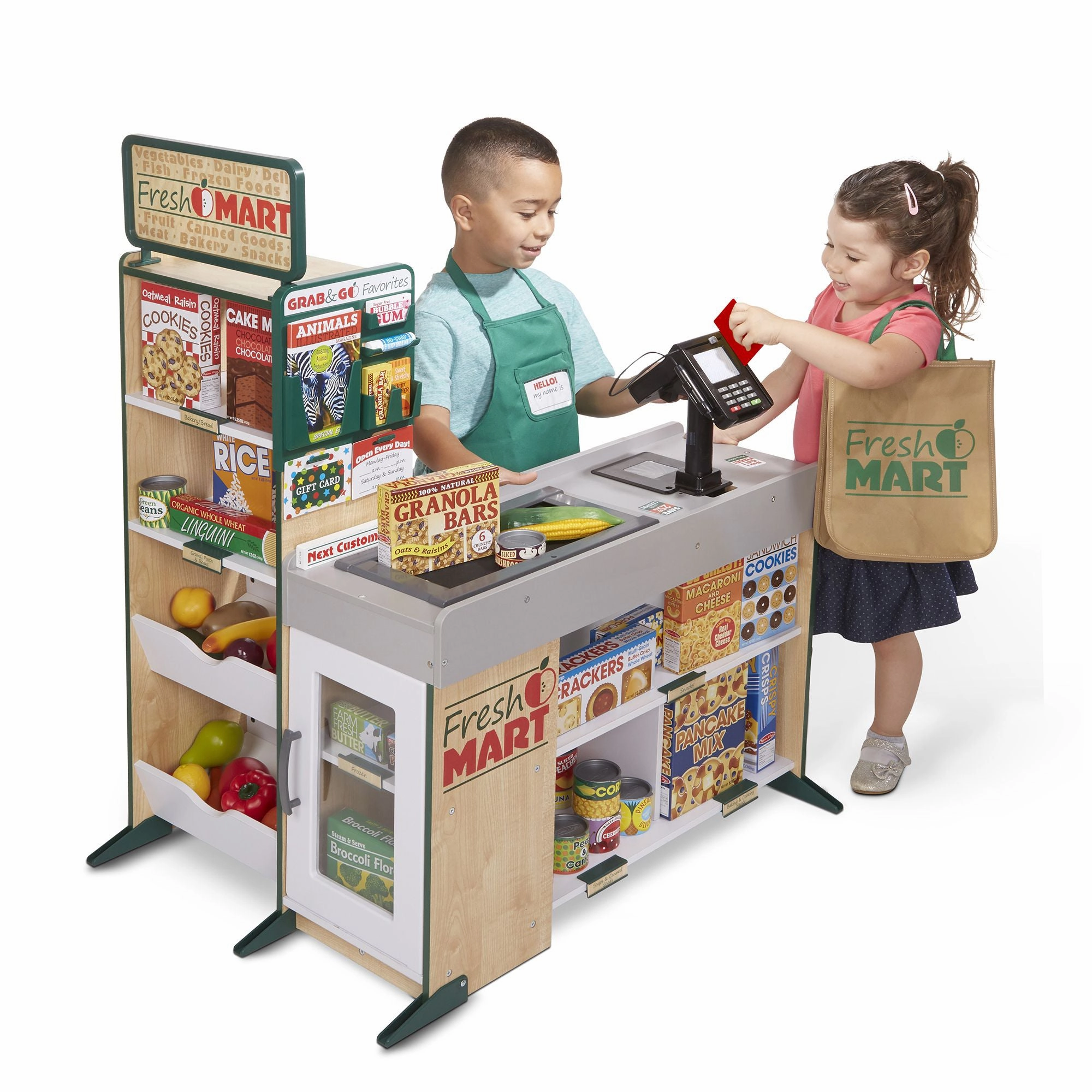 Melissa & Doug Fresh Mart Grocery Store Accessory Set