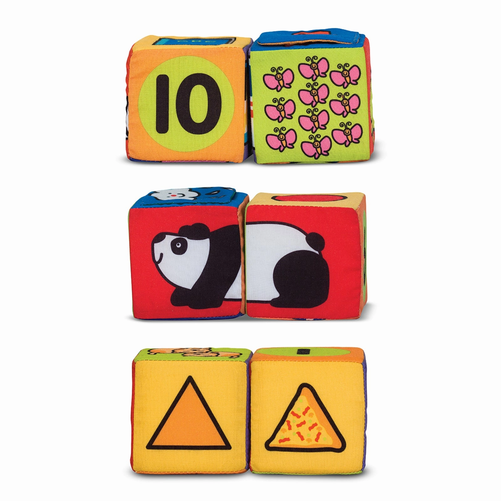 Melissa & Doug Match & Build Soft Blocks  14-Piece Set