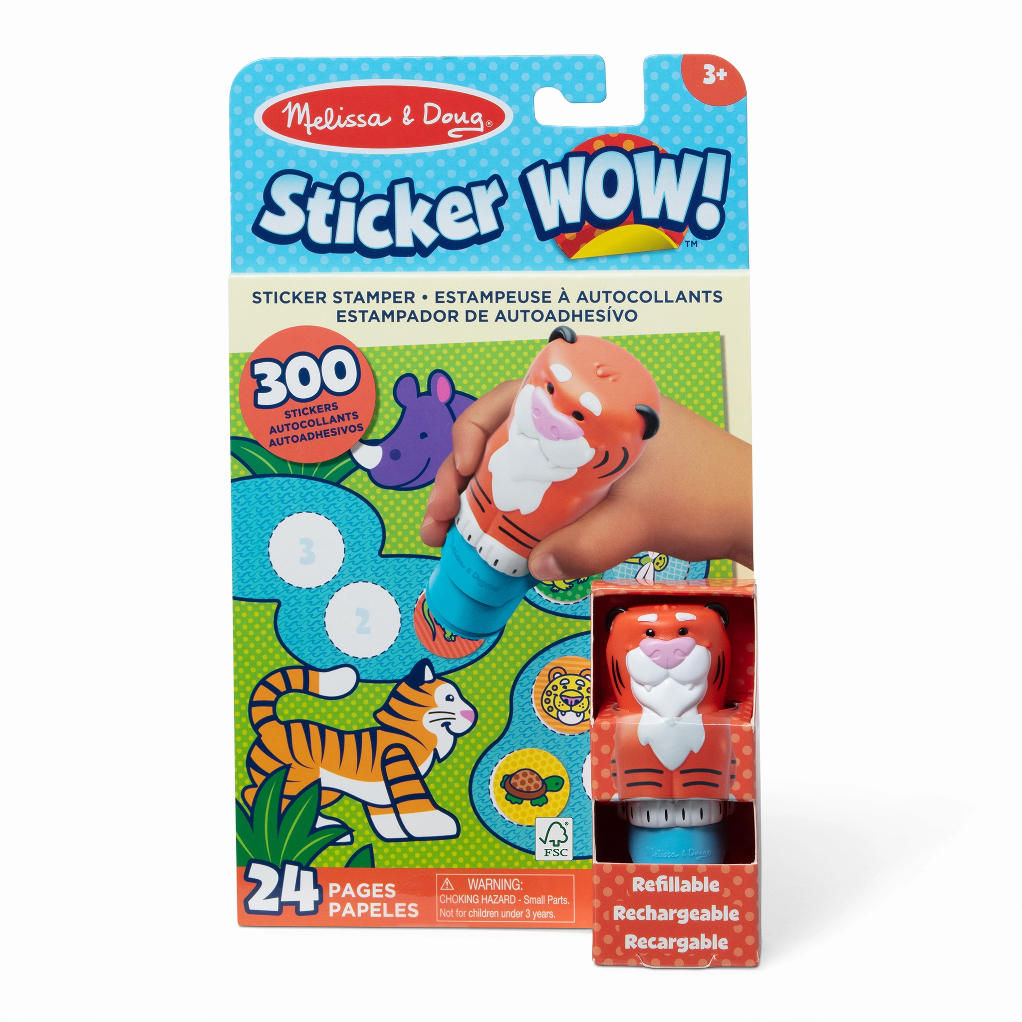 Melissa & Doug Sticker Wow! Sticker Stamper & Activity Pad - Tiger