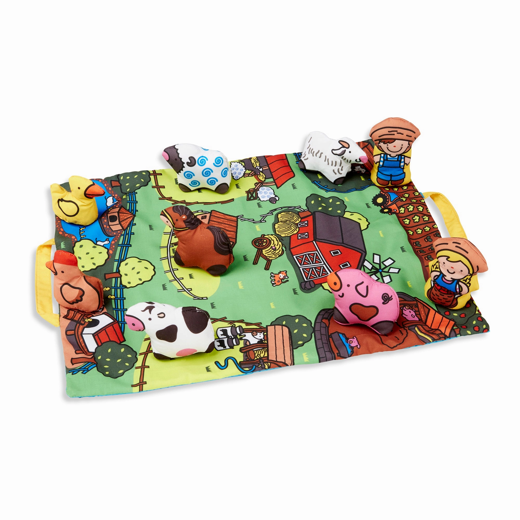 Melissa & Doug Take-Along Farm Play Mat  Interactive Toddler Activity Set