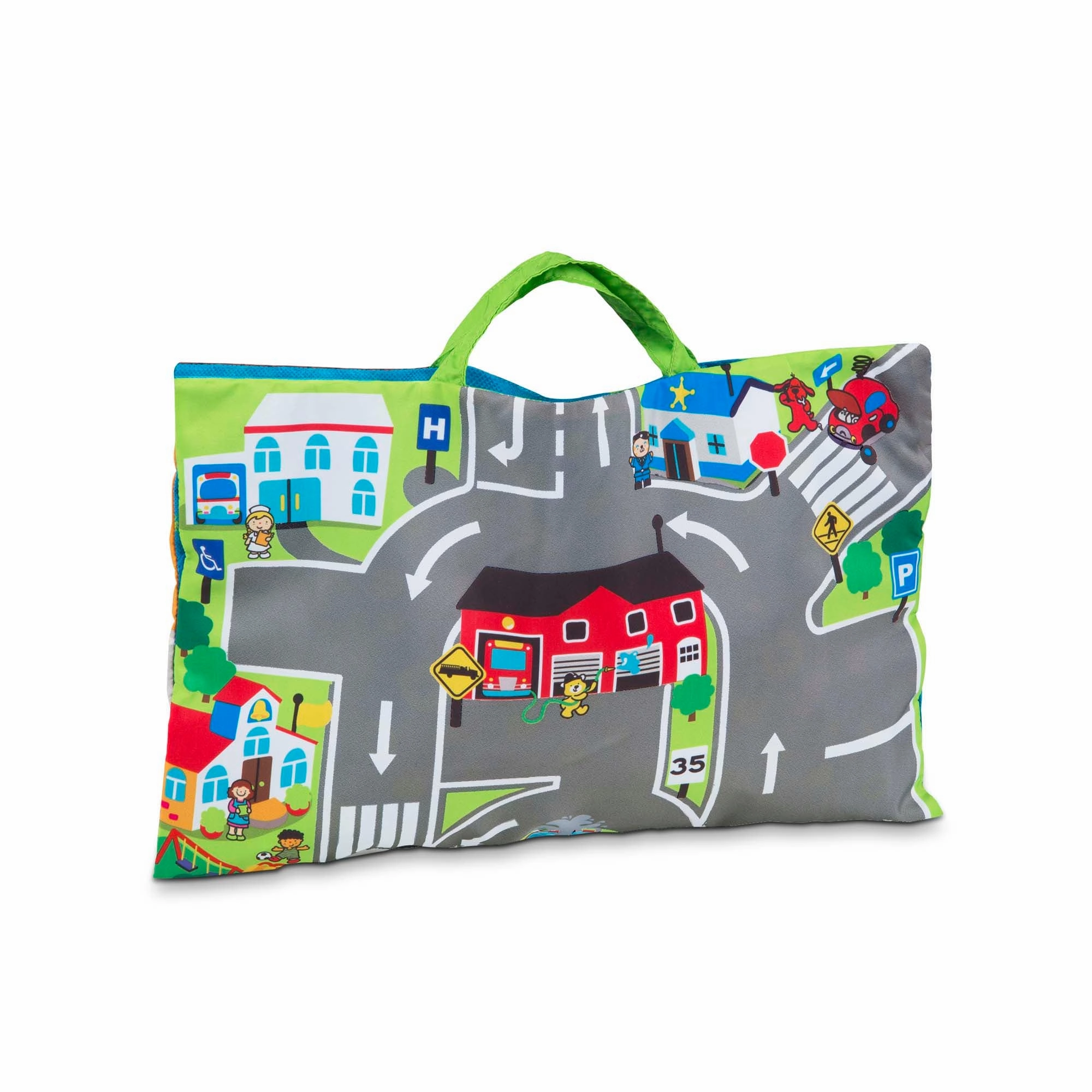 Melissa & Doug Take-Along Town Play Mat  Interactive Travel Toy