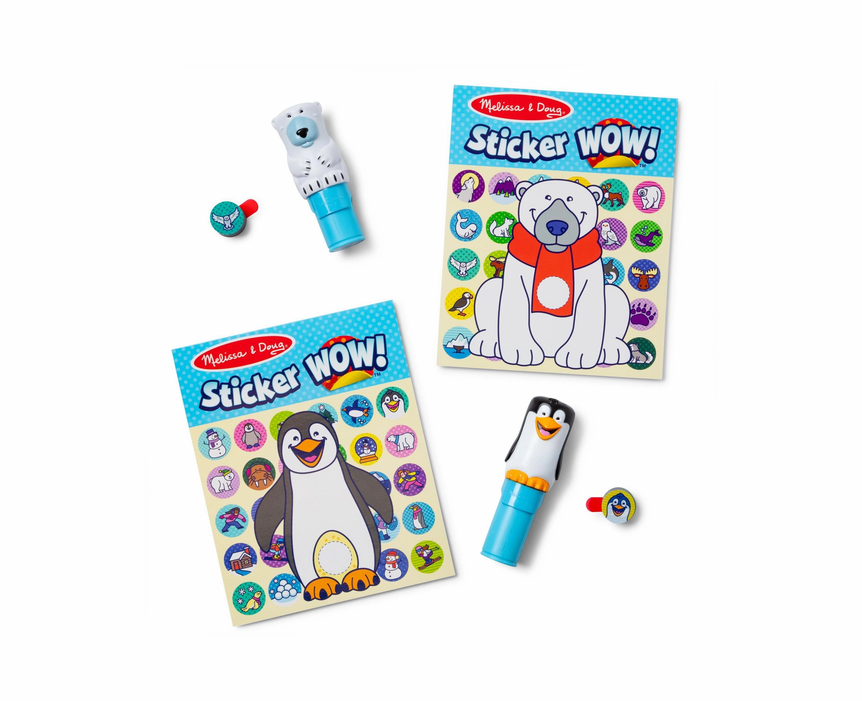 Melissa & Doug Winter Fun Sticker Wow Activity Pad - Polar & Penguin