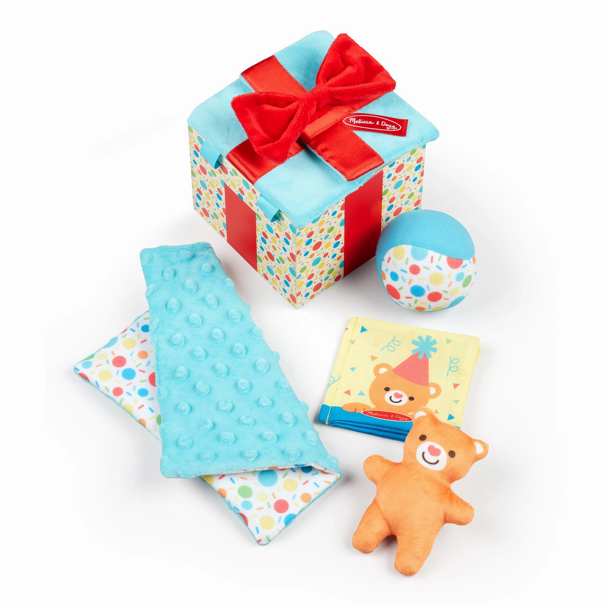Melissa & Doug Wooden Surprise Gift Box  Interactive Sensory Toy