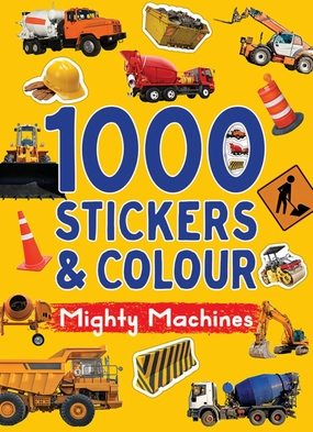 Mighty Trucks 1000 Stickers & Colour
